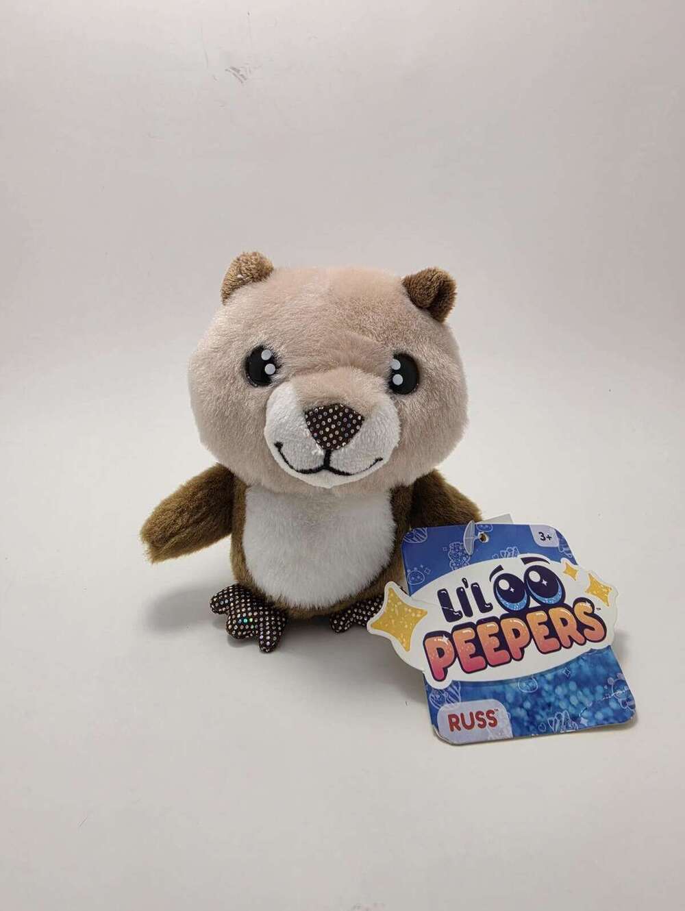Russ Berrie Lil Peepers Otter Plush NWT (3 inch)